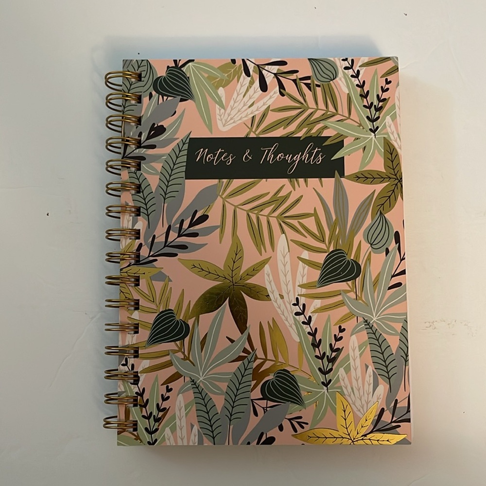 Notes & Thoughts Journal Notebook Ruled Line, Thankful Diary, Inspirational